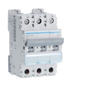 Disj.mag.2P 20kA 20A 3m - DISJONCTEURS MULTI.  HAGER MMN320