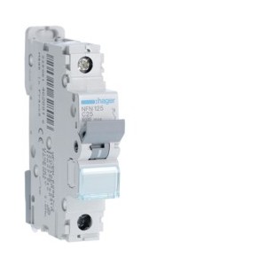 Disj.1P 6-10kA C-25A 1m - DISJONCTEURS MULTI.  HAGER NFN125