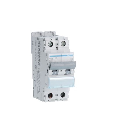 Disj.2P 6-10kA C-25A 2m - DISJONCTEURS MULTI.  HAGER NFN225