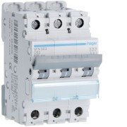 Disj.3P 6-10kA C-63A 3m - DISJONCTEURS MULTI.  HAGER NFN363