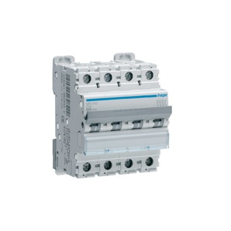 Disj.4P 6-10kA C-10A 4m - DISJONCTEURS MULTI.  HAGER NFN410