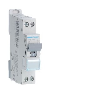 Disj.1P+N 6-10kA C-6A 1m - DISJONCTEURS PH+N  HAGER NFT706