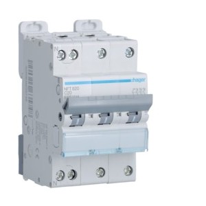 Disj.3P+N 6-10kA C-20A 3m - DISJONCTEURS MULTI.  HAGER NFT820