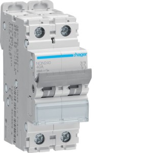 Disj.2P 20kA B-40A 2m - DISJONCTEURS MULTI.  HAGER NQN240