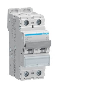 Disj.2P 20kA B-40A 2m - DISJONCTEURS MULTI.  HAGER NQN240