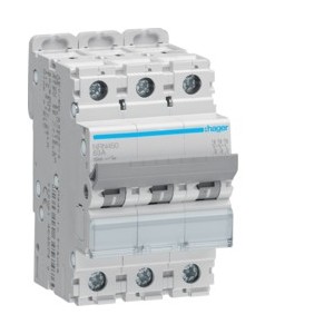 Disj.4P 15kA C-50A 4m - DISJONCTEURS MULTI.  HAGER NRN450