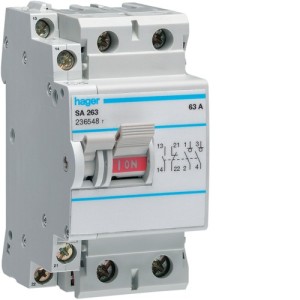Inter à déclencht libre 2P 63A -   HAGER SA263