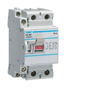 Inter à déclencht libre 2P 63A -   HAGER SA263