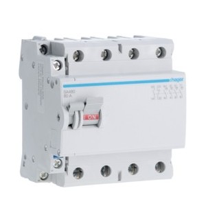 Inter à déclencht libre 4P 80A -   HAGER SA480