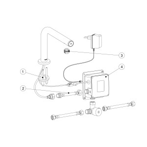 Mélangeur électronique de lavabo TOUCH‑TRES - TRES 06144801