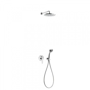 Kit de douche encastré FLAT avec fermeture et régulation du débit - TRES 20418002