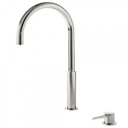 Lavabo mitigeur haut sur gorge Acier STUDY - TRES 26110502AC