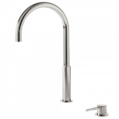 Lavabo mitigeur haut sur gorge Acier STUDY - TRES 26110502AC