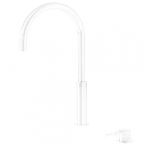 Lavabo mitigeur haut sur gorge Blanc Mat STUDY - TRES 26110502BM