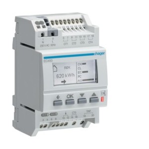 Afficheur mod. multinrj RT2012 - INDICATEUR DE CONSO  HAGER EC450