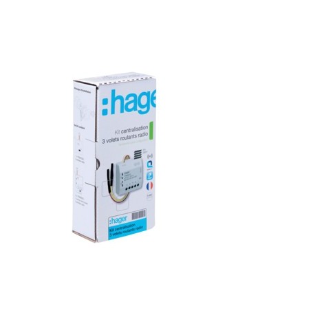 Kit centra. 3VR KNX radio - TEBIS  HAGER TRK153M
