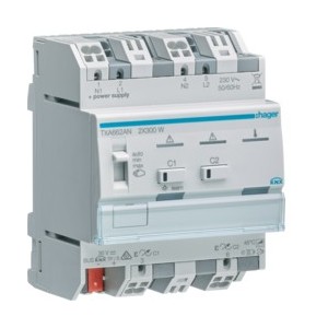 Module 2 sorties var.300W - TEBIS  HAGER TXA662AN