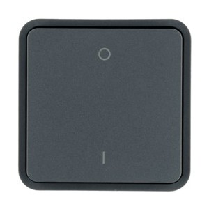 Cubyko 1 t. KNX pr écl. gris - APPAREILLAGE MURAL  HAGER WNT932