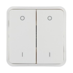 Cubyko 2t. KNX pr 2 écl. blanc - APPAREILLAGE MURAL  HAGER WNT964B