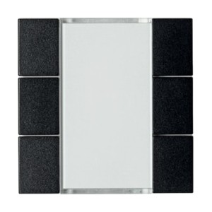 Essensya/systo.tebis 6E noir - APPAREILLAGE MURAL  HAGER WST306N