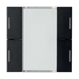 Ess./systo.tebis 4E voy. noir - APPAREILLAGE MURAL  HAGER WST314N