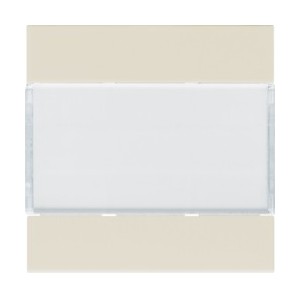 Enjoliveur 2PB KNX dune - APPAREILLAGE MURAL  HAGER WXE302D