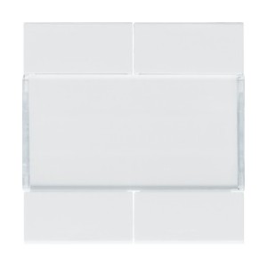 Enjoliveur 4PB KNX pure - APPAREILLAGE MURAL  HAGER WXE304B