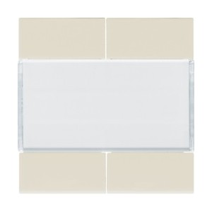 Enjoliveur 4PB KNX dune - APPAREILLAGE MURAL  HAGER WXE304D