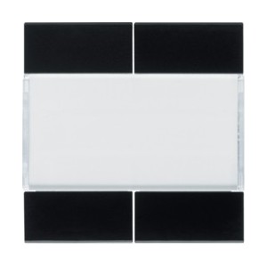 Enjoliveur 4PB KNX night - APPAREILLAGE MURAL  HAGER WXE304N