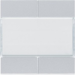 Enjoliveur 4PB KNX titane - APPAREILLAGE MURAL  HAGER WXE304T