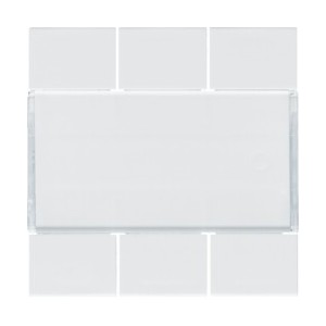 Enjoliveur 6PB KNX pure - APPAREILLAGE MURAL  HAGER WXE306B