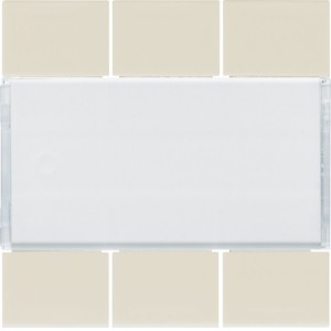 Enjoliveur 6PB KNX dune - APPAREILLAGE MURAL  HAGER WXE306D