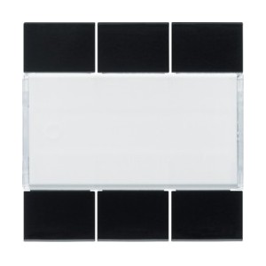 Enjoliveur 6PB KNX night - APPAREILLAGE MURAL  HAGER WXE306N