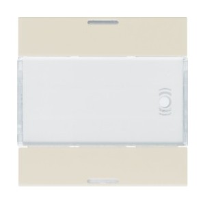 Enjoliveur 2PB KNX LED dune - APPAREILLAGE MURAL  HAGER WXE312D