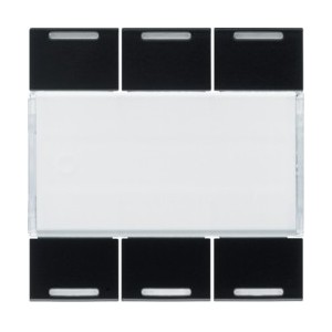 Enjoliveur 6PB KNX LED night - APPAREILLAGE MURAL  HAGER WXE316N