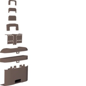 Té, Dérivation, 3D M - MOULURES PLINTHES  HAGER ATA205088014