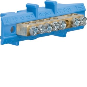 BARRETTE NEUTRE 3X16+4X1O - CONNEXION  HAGER KM07N