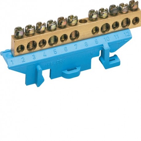 BARRETTE NEUTRE 5X16+6X1OMM - CONNEXION  HAGER KM11N