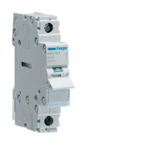 Interrupteur 1P 63A - COMMANDE SIGNAL  HAGER SBN163