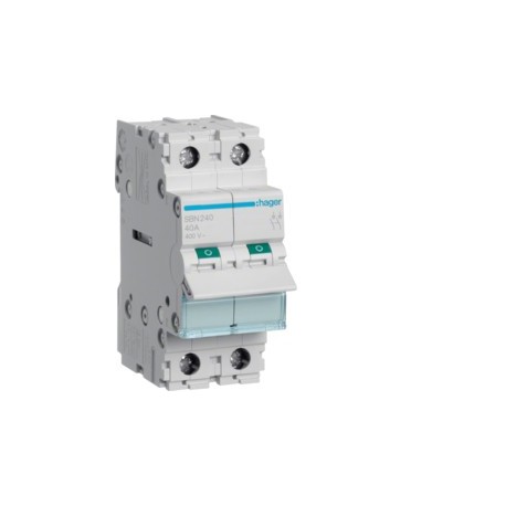 Interrupteur 2P 40A - COMMANDE SIGNAL  HAGER SBN240