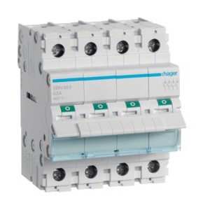 Interrupteur 4P 63A - COMMANDE SIGNAL  HAGER SBN463