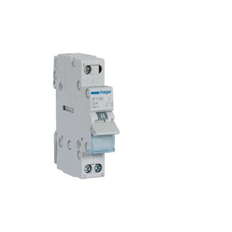 inverseur 1P 25A, amont,I-0-II - COMMANDE SIGNAL  HAGER SFT125