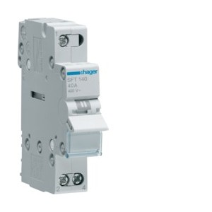 inverseur 1P 40A, amont,I-0-II - COMMANDE SIGNAL  HAGER SFT140