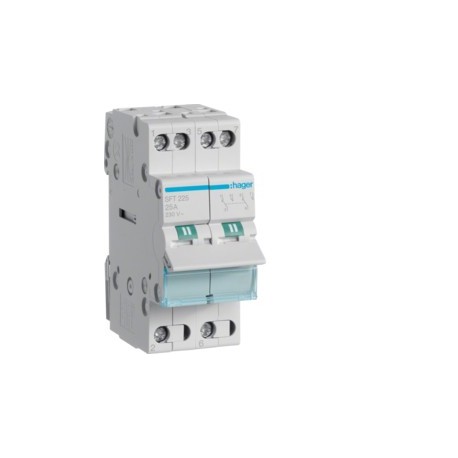 inverseur 2P 25A, amont,I-0-II - COMMANDE SIGNAL  HAGER SFT225