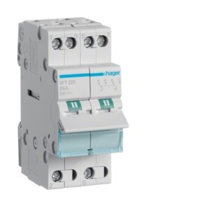 inverseur 2P 25A, amont,I-0-II - COMMANDE SIGNAL  HAGER SFT225