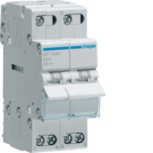inverseur 2P 40A, amont,I-0-II - COMMANDE SIGNAL  HAGER SFT240