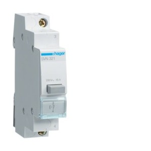 bouton poussoir 1O impulsion - COMMANDE SIGNAL  HAGER SVN321