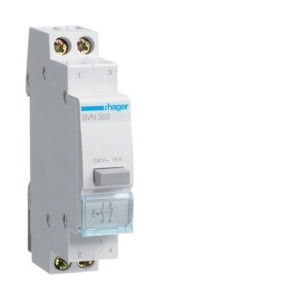 bouton poussoir 1O+F accrochag - COMMANDE SIGNAL  HAGER SVN352