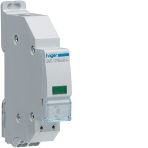 Voyant LED vert 230V SanVis - COMMANDE SIGNAL  HAGER SVS121B