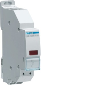 Voyant LED rouge 230V SanVis - COMMANDE SIGNAL  HAGER SVS122B